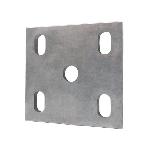 Fish Plate Galvanised 8mm Slotted Suit 60mm Spring