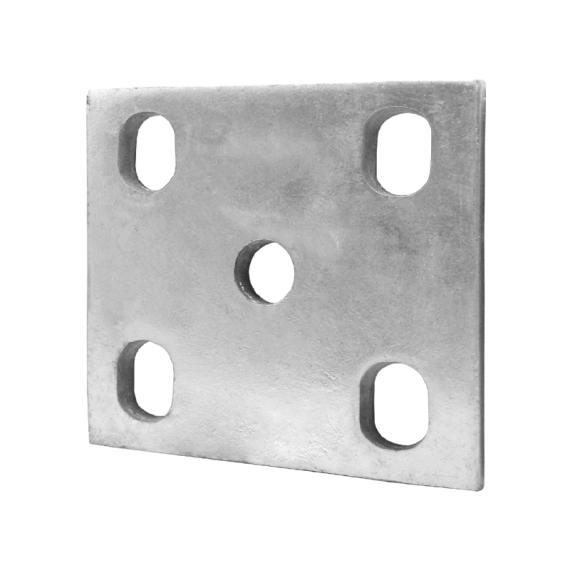 Fish Plate Galvanised 10mm Slotted Suit 60mm Spring